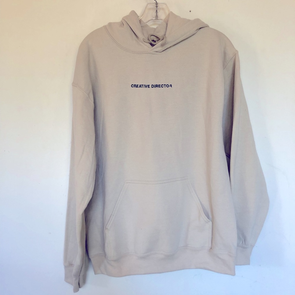 Creative Director Taupe Hoodie Sweatshirt